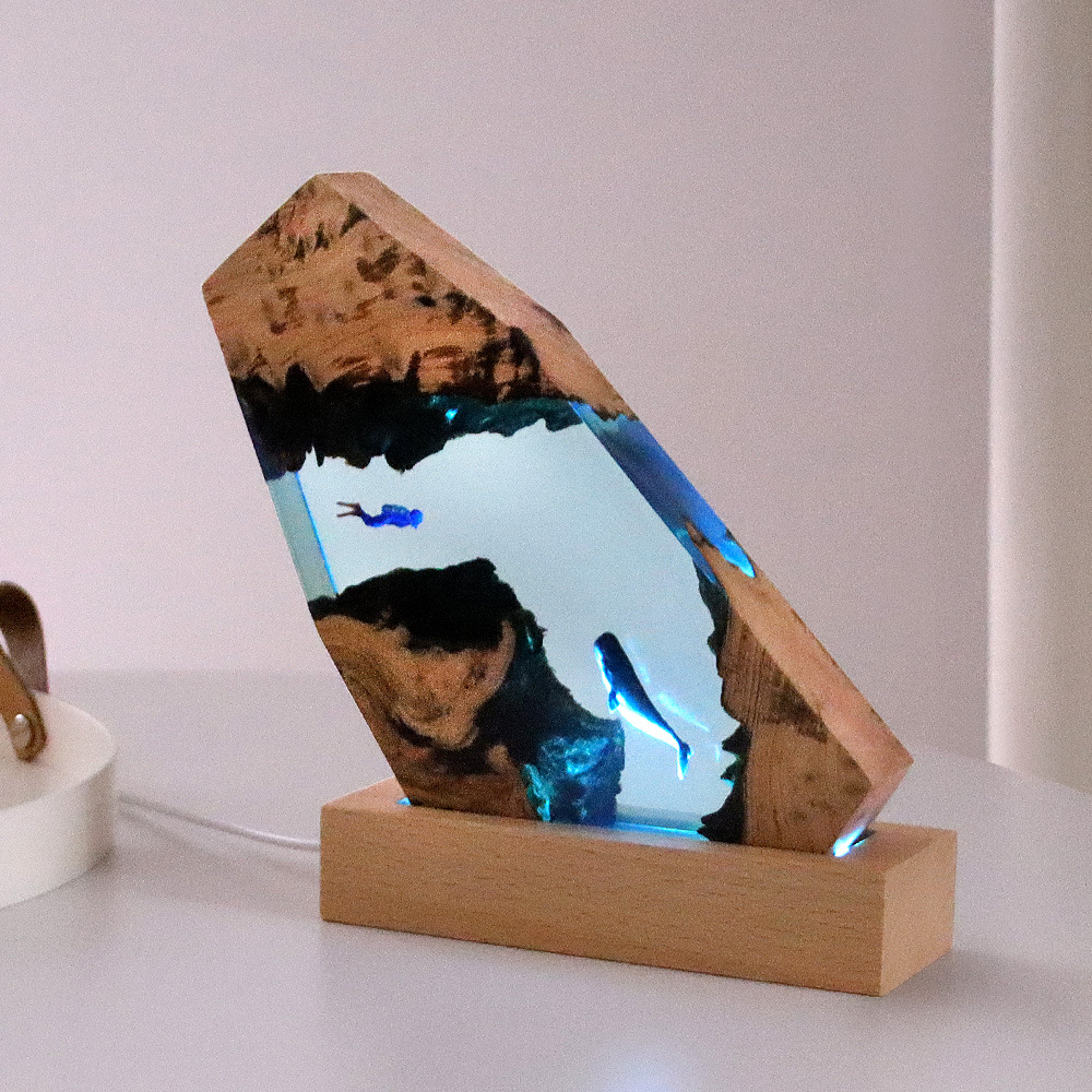 Resin Art Gift For Anniversary - Nueva Decoración de Escritorio con Figura