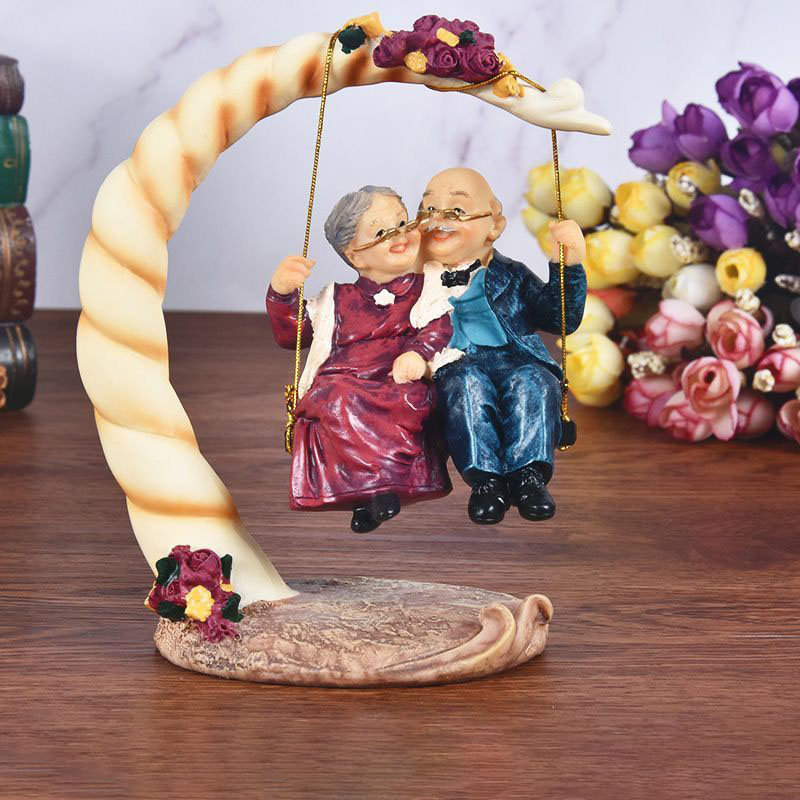 Resin Art Gift For Anniversary - Figuras Decorativas de Resina de Parejas