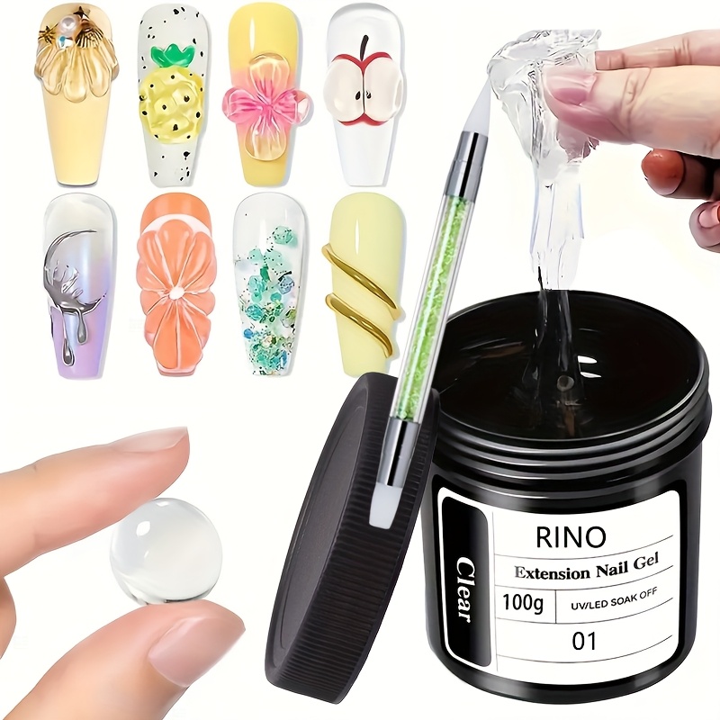 Resin Art Gel - Gel de Uñas Transparente Antiadherente de