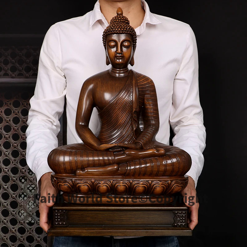 Resin Art India - Estatua grande de Arte de Buda