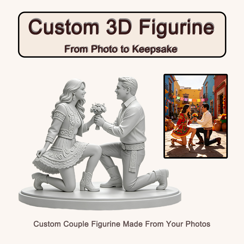 Resin Art Wedding Gift - Figura de pareja impresa en 3D