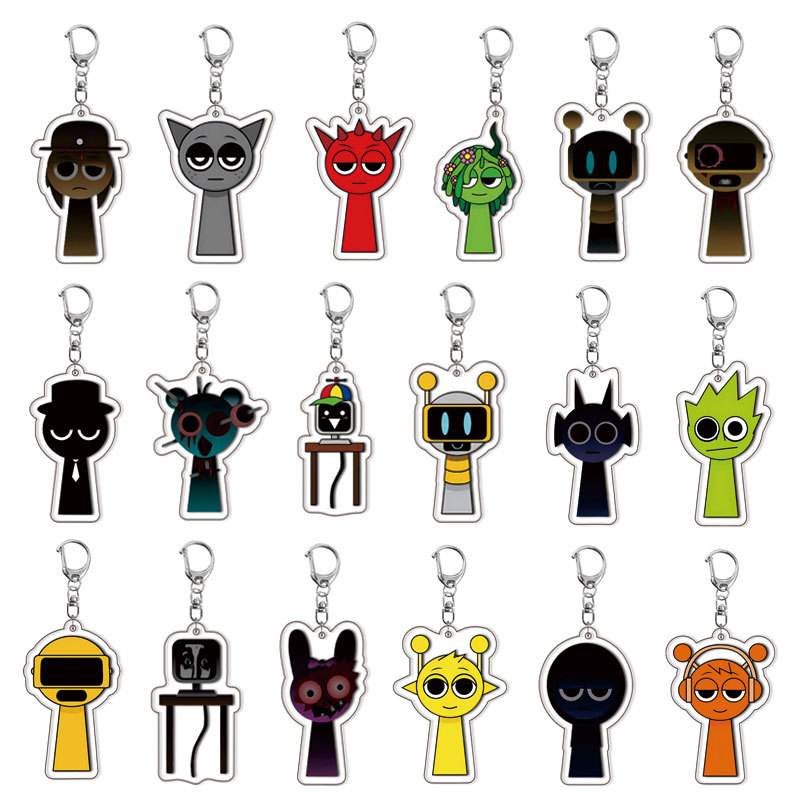 Resin Art Hanging - Incredibox Sprunky Beats Rhythm Crew Llavero