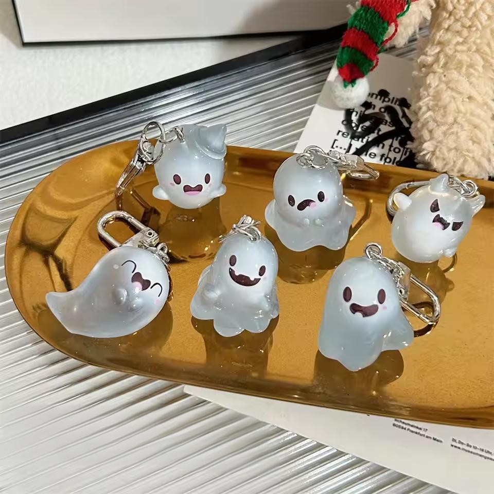Resin Art Hanging - Llavero de Fantasma de Gelatina de