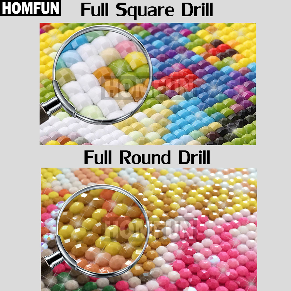 HOMFUN-pintura de diamante art - Resin Art Machine reseña y precio