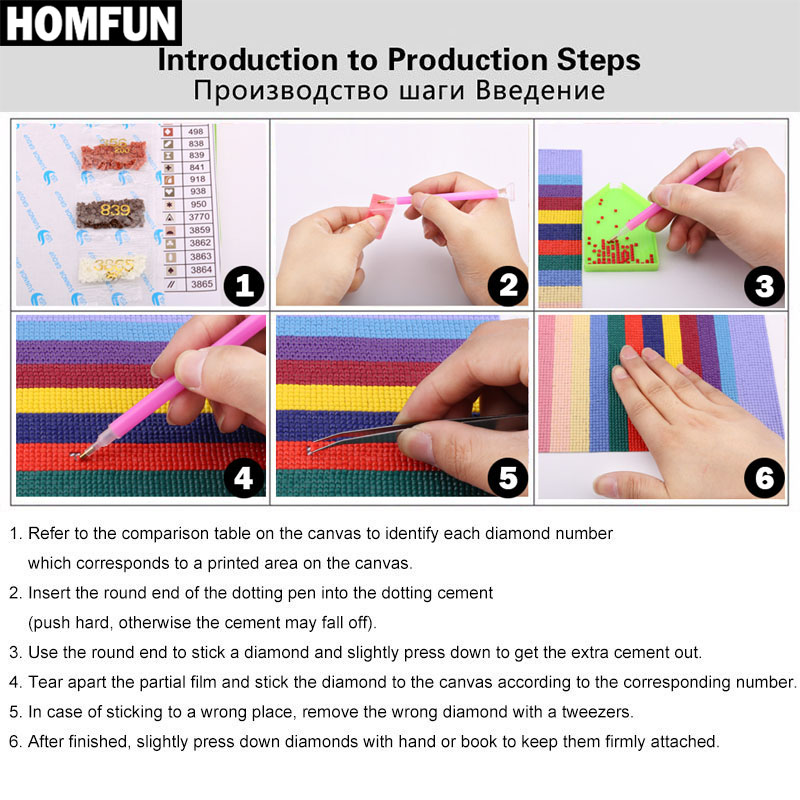 HOMFUN-pintura de diamante art - Resin Art Machine reseña y precio