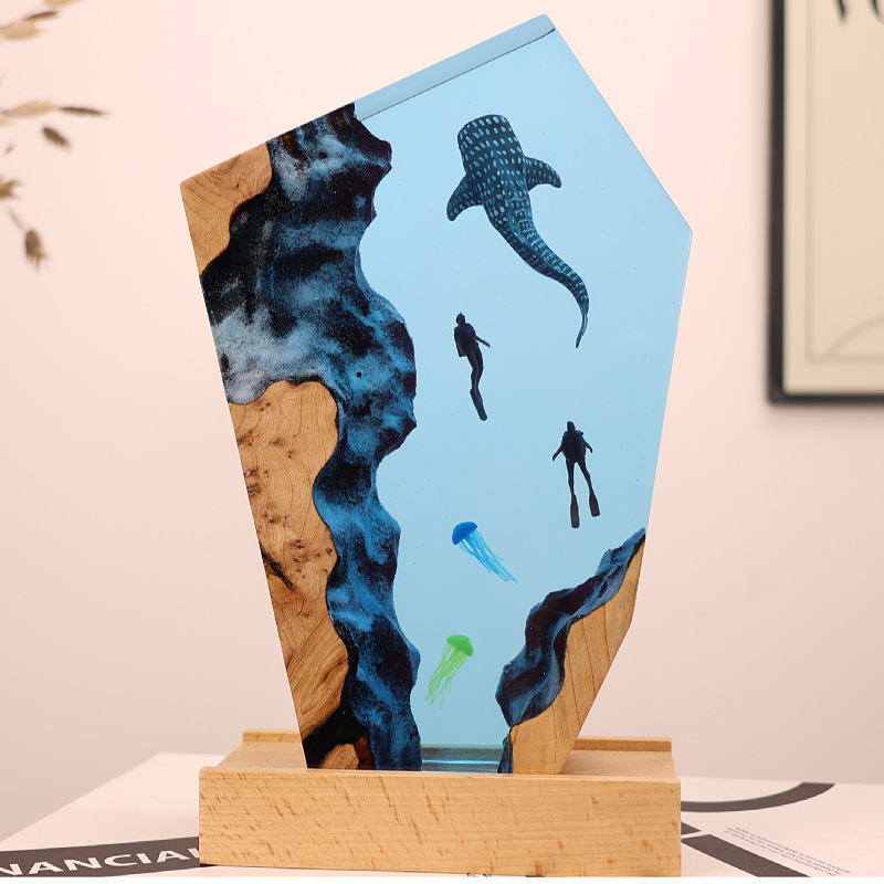 Adorno Luminoso de Resina con  - Resin Art Gift For Anniversary reseña y precio