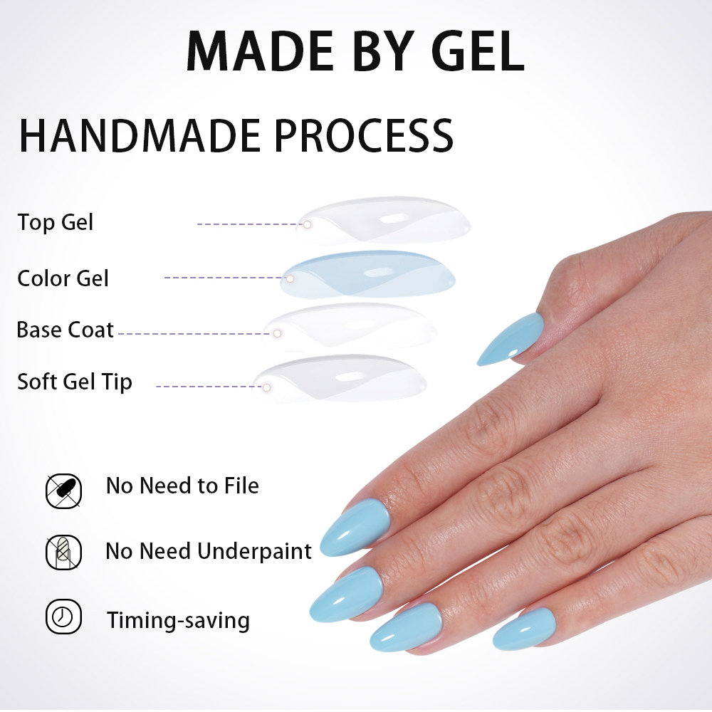 VITAGWX 32 Uñas Postizas Adhes - Resin Art Gel reseña y precio