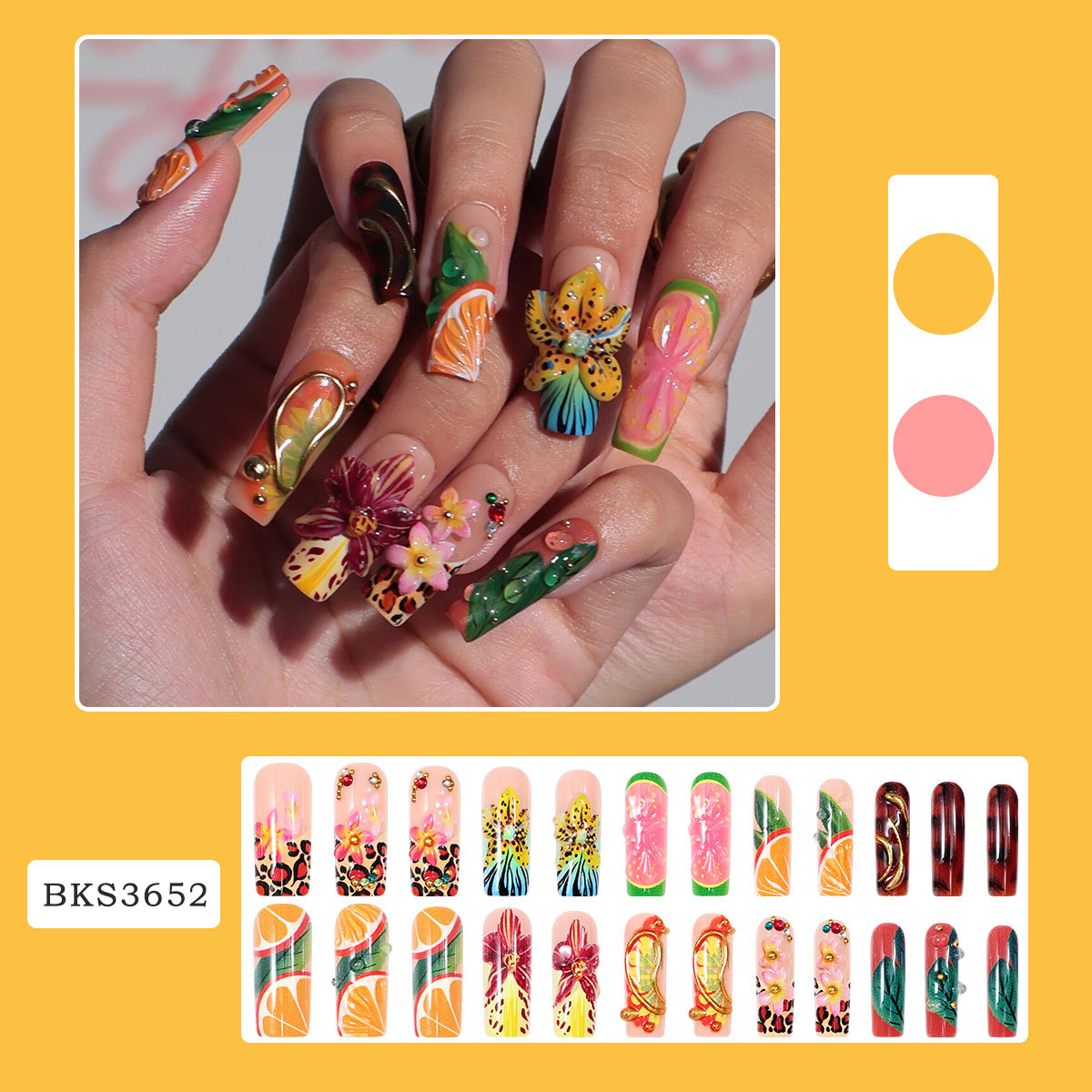 24 Uñas Postizas Hechas a Máqu - Resin Art Machine reseña y precio