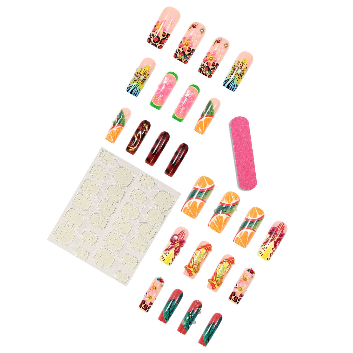 24 Uñas Postizas Hechas a Máqu - Resin Art Machine reseña y precio