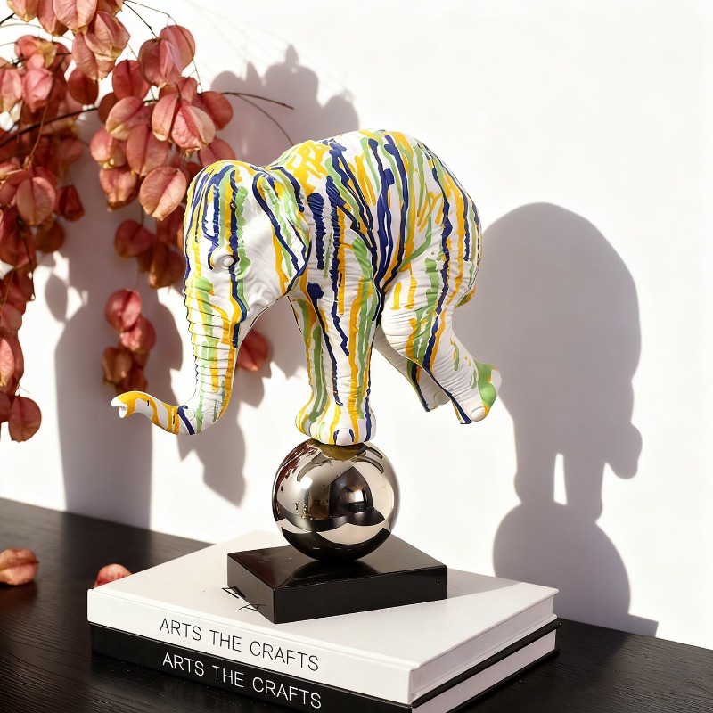 Estatua de Elefante con Graffi - Resin Art Gift For Anniversary reseña y precio