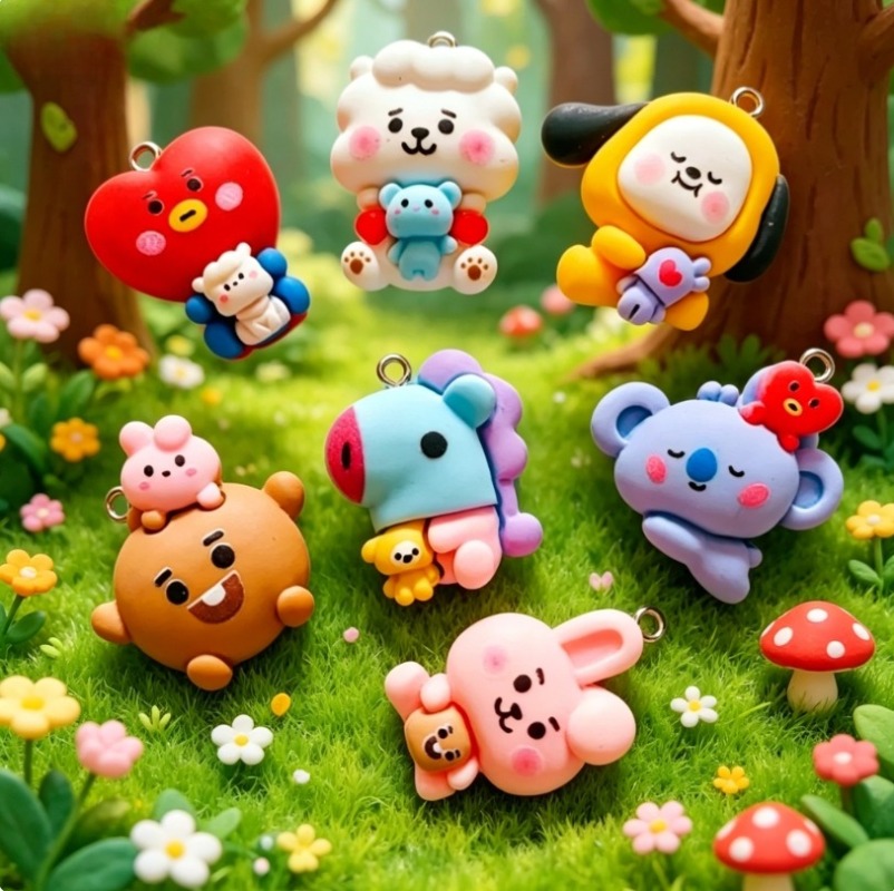 7 piezas de dijes de resina BT - Resin Art Hanging reseña y precio