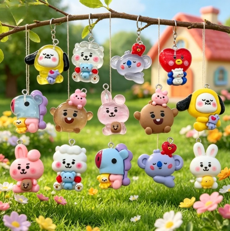 7 piezas de dijes de resina BT - Resin Art Hanging reseña y precio