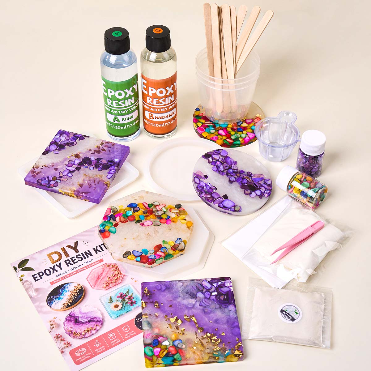 Kit para Hacer Posavasos de Re - Epoxy Resin Ab reseña y precio