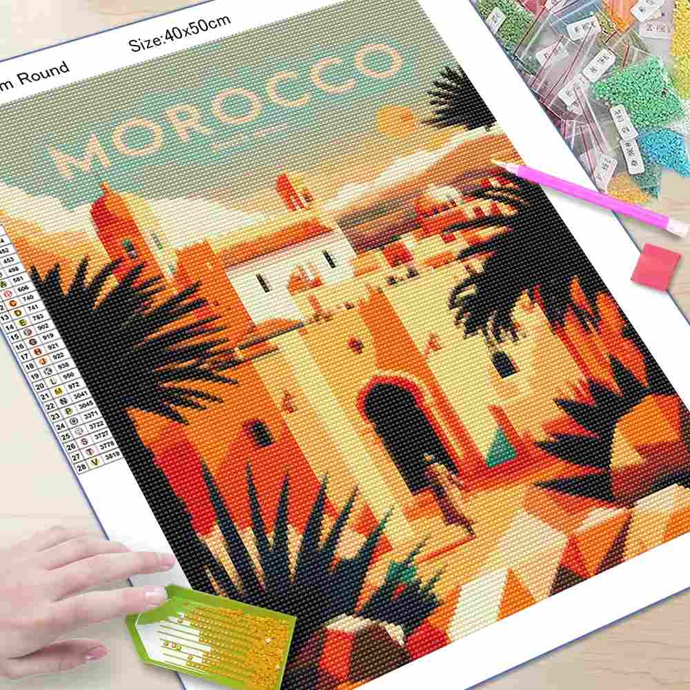 Nórdico, Marruecos, Marrakech, - Resin Art India reseña y precio