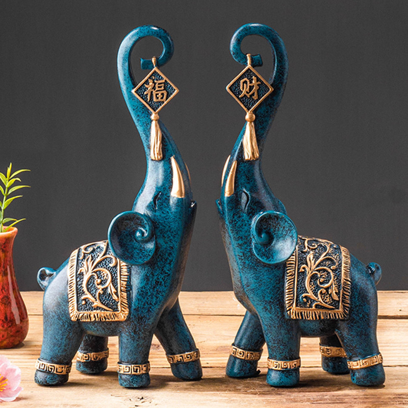 Un Par de Figuras de Elefante  - Resin Art Gift For Anniversary reseña y precio