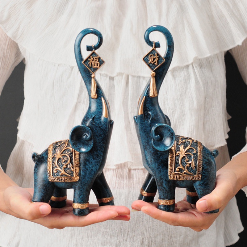 Un Par de Figuras de Elefante  - Resin Art Gift For Anniversary reseña y precio