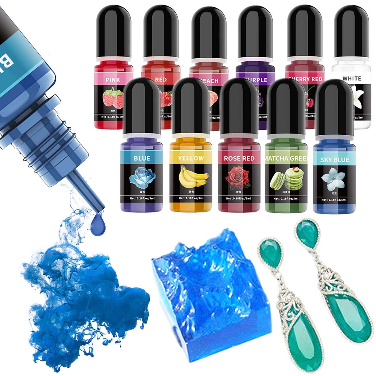 5ml/botella de pigmento de res - Epoxy Resin Ab reseña y precio