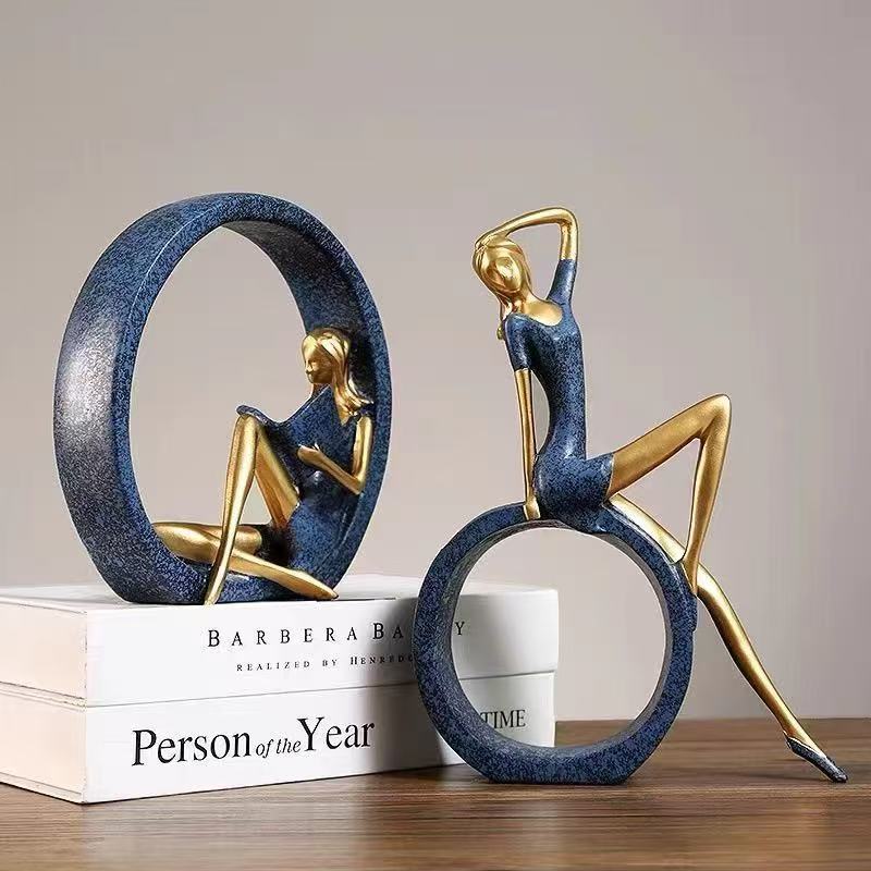 2 Figuras de Resina de Niña Le - Resin Art India reseña y precio